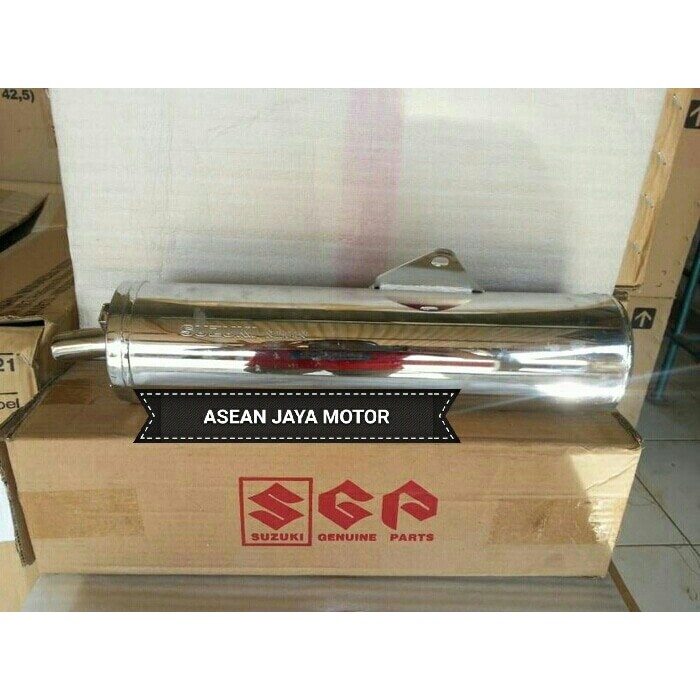 SILENCER KNALPOT SATRIA FU 150 TH 2009-14- 14310B25G40N000 ORI SUZUKI
