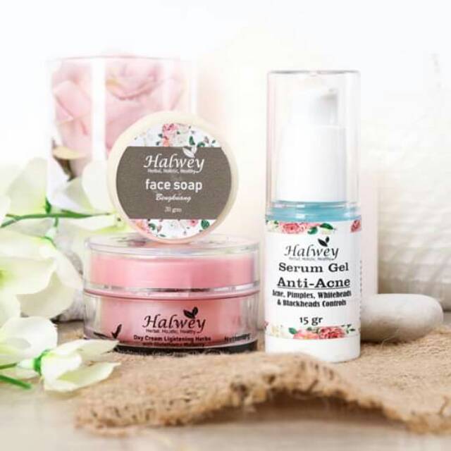 Paket hemat acne halwey skincare