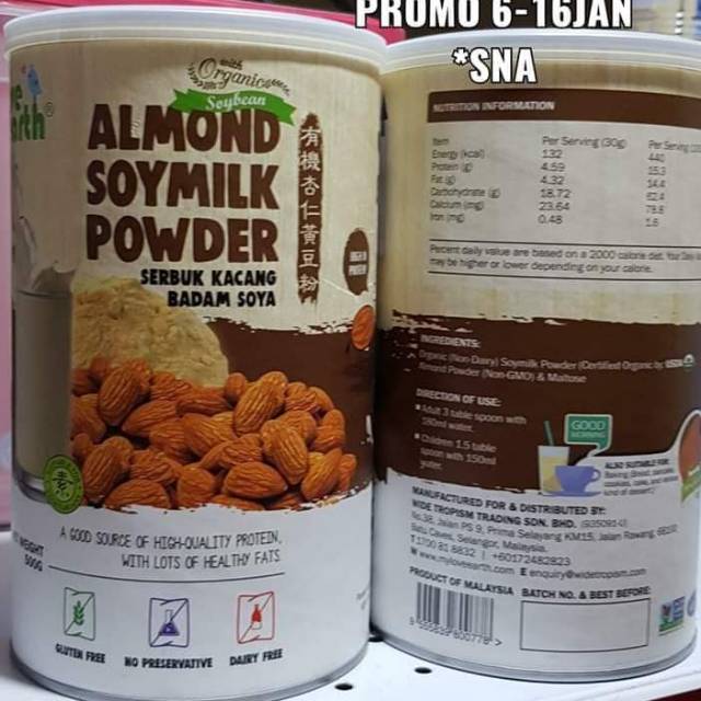

LOVE EARTH ORGANIC SOYA MILK BEAN POWDER 500GR SERBUK KACANG HITAM.