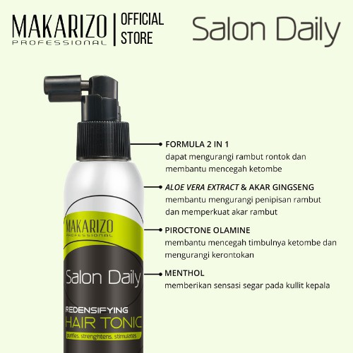 Makarizo Professional Salon Daily Redensifying Hair Tonic Spray Bottle 150ml