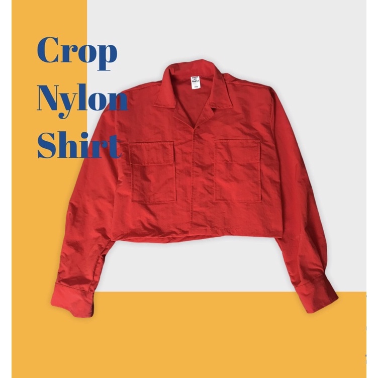 NYLON CROP SHIRT