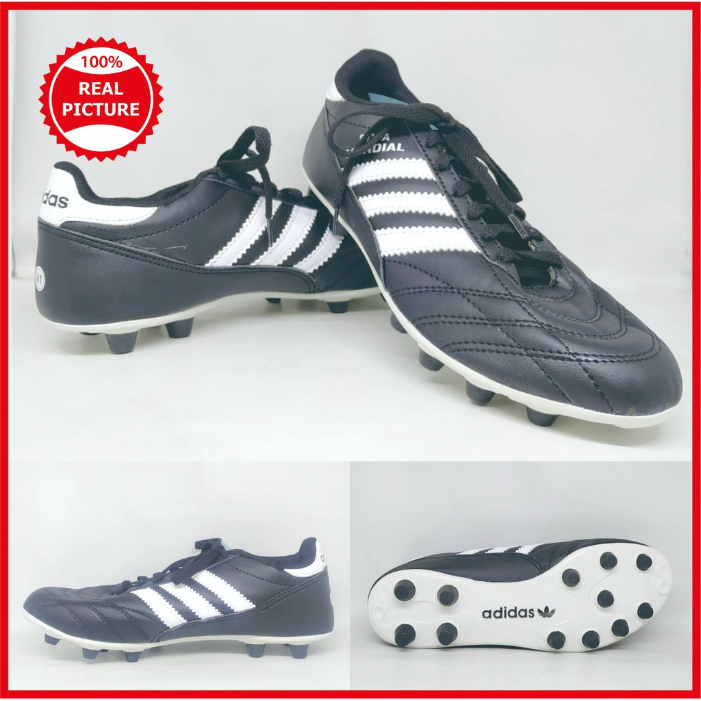 Sepatu Bola Dewasa Adidas Copa Mundial Hitam List Putih Terbaru