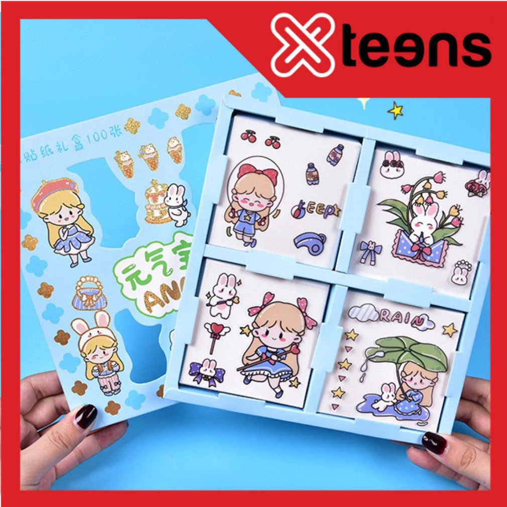 (BISA COD) Stiker Aesthetic Deco Cute Gift Tema Korea Sticker Tumblr Anti Air Scrapbook DIY/Stiker Anak Anak/Stiker Murah/Stiker Lucu