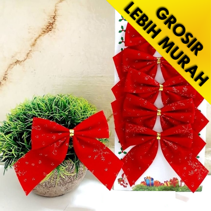 

Pita Natal Motif isi 6 Dekorasi Natal Hiasan Parcel Merry Christmas