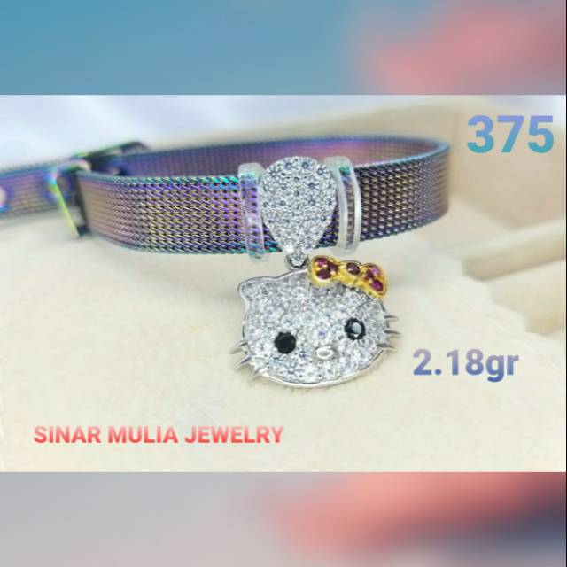 GELANG CUSTOM EMAS ASLI HELLOKITTY
