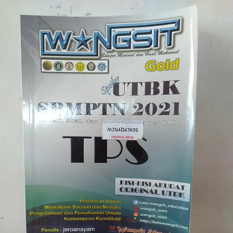 Buku Wangsit Gold TPS dan Soshum 2021