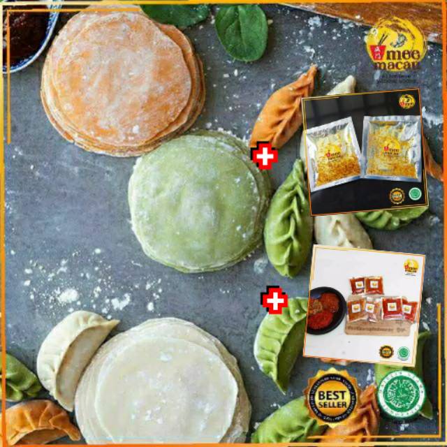 

PAKET DIY DIMSUM WARNA | Kulit Gyoza Rainbow + Minyak Bawang + Sambal | Buat Sendiri Di Rumah