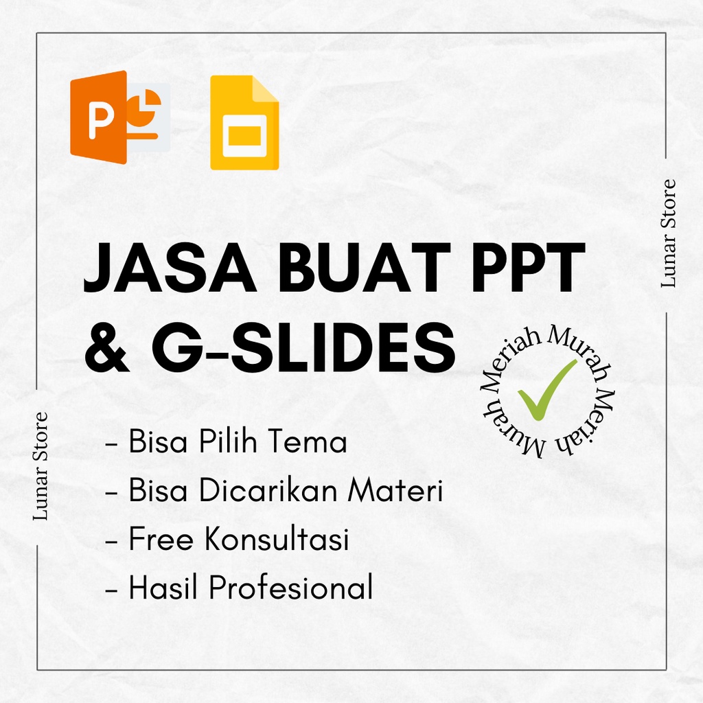 

[Jasa] Pembuatan Powerpoint (PPT) / Gslides