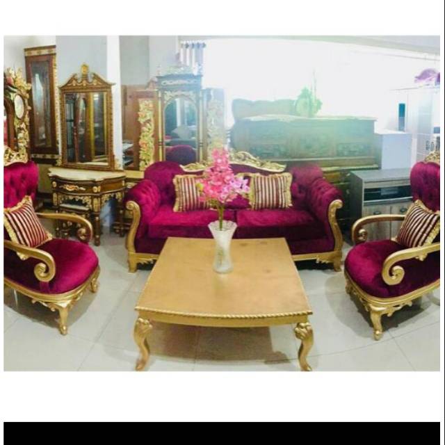 Kursi sofa klasik ukiran mebel Jepara