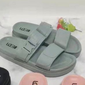 Sandal gesper SLOP wanita Ban 2 lentur impor - Laluna 1988 / sandal karet jelly wanita Ban 2-Blue
