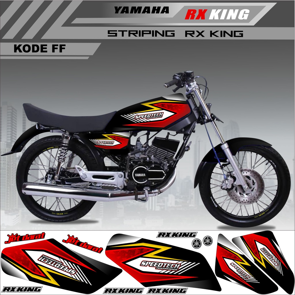 Sticker Rx King Variasi Stiker Striping Rx King Kode FF