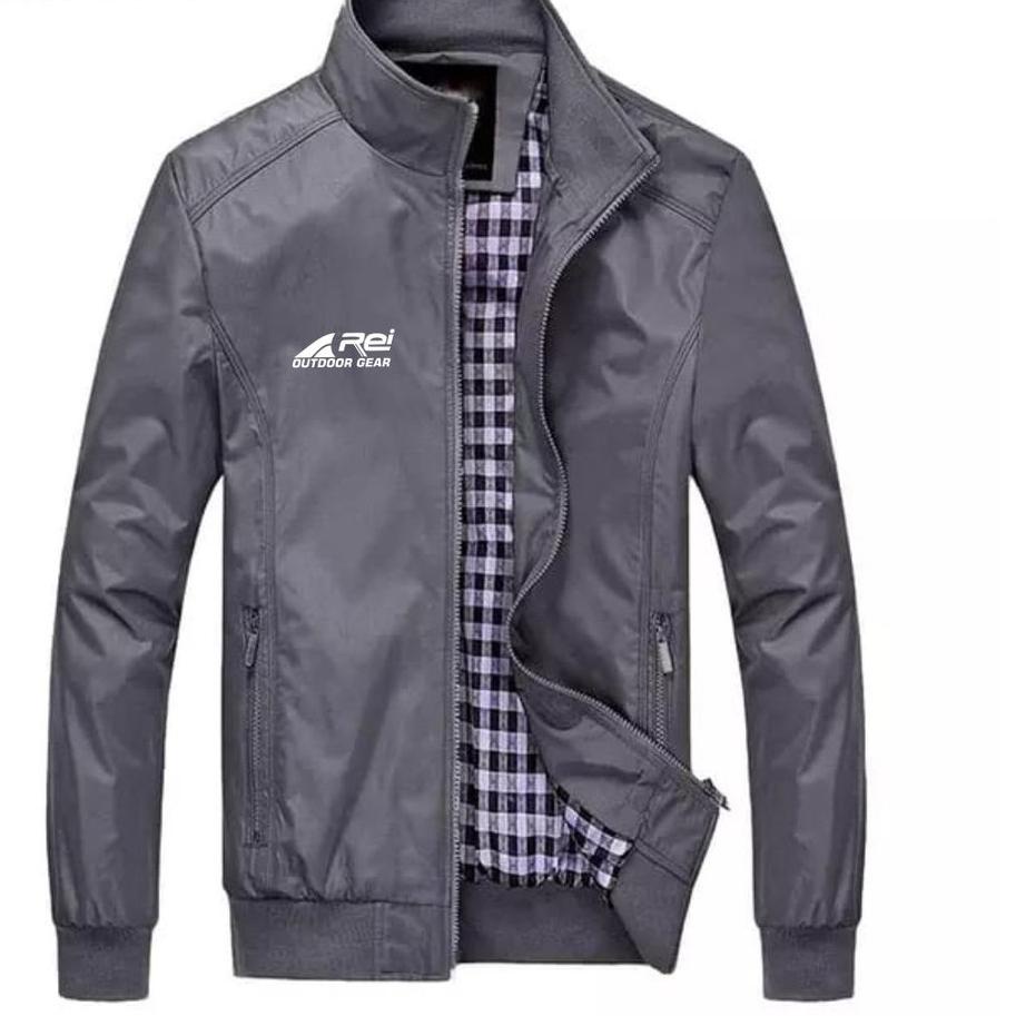 DKBX Jaket Bomber Kasual Premium Parasut semi anti air PRIA WANITA REI OUTDOOR - Ready Stock