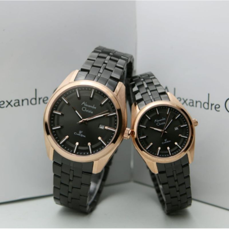 JAM TANGAN COUPLE ALEXANDRE CHRISTIE 8637 AC 8637MD-LD Ac 8637 ORIGINAL [ GARANSI RESMI 1 TAHUN ]
