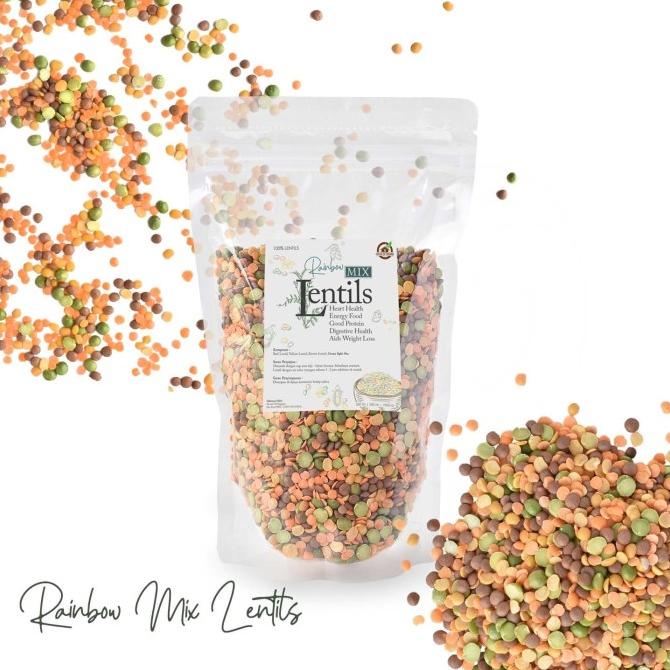 

House Of Organix Natural Rainbow Mix Lentils 500 Gr