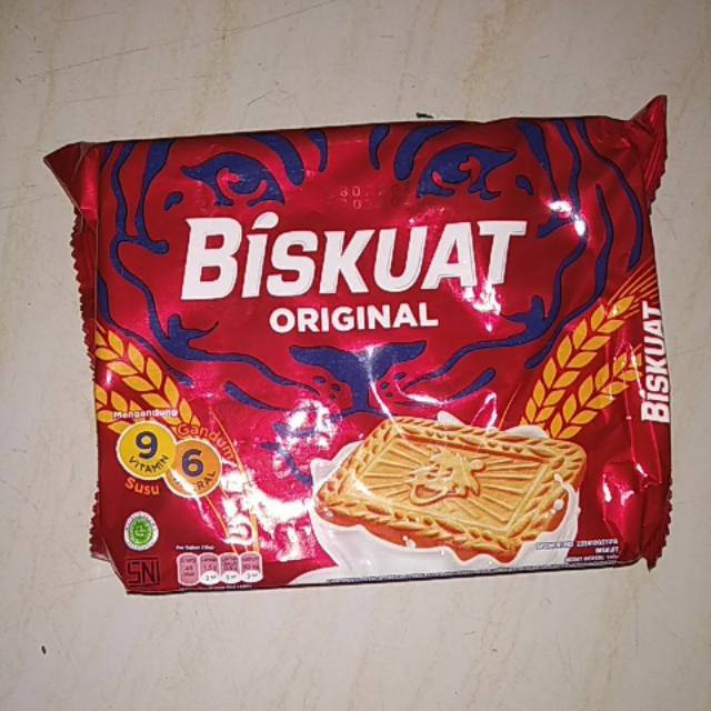 

Biskuat original 10gr biskuit biskuat mengandung gandum dan susu