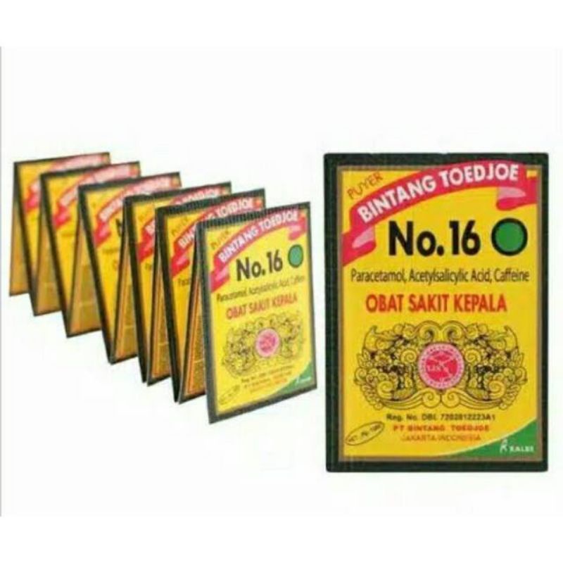 

Puyer Bintang Toejoe no 16 isi 12 100% Original