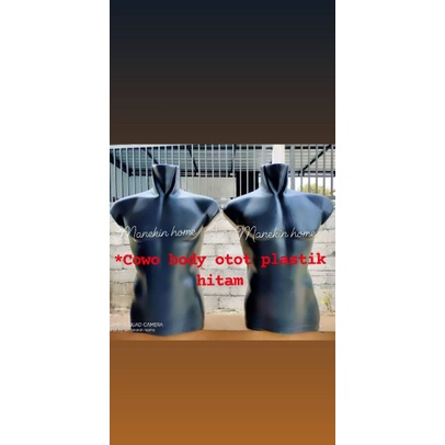 Manekin laki" plastik/patung otot pria hitam/Display baju pria