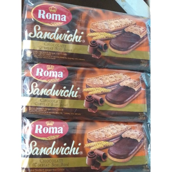 

roma sandwich coklat 180gr