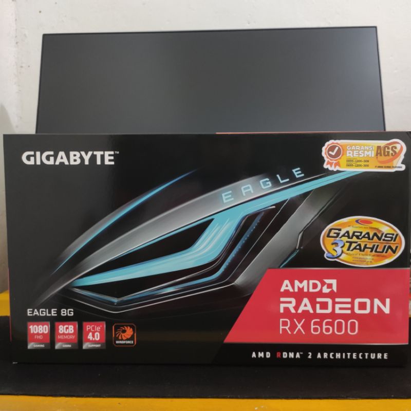 Jual VGA Gigabyte Eagle AMD Radeon RX 6600 8GB GDDR6 Triple Fan Garansi ...