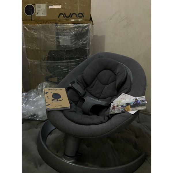 preloved nuna leaf grow type tertinggi bisa 3 posisi warna iron bouncer / ayunan bayi bagus bekas