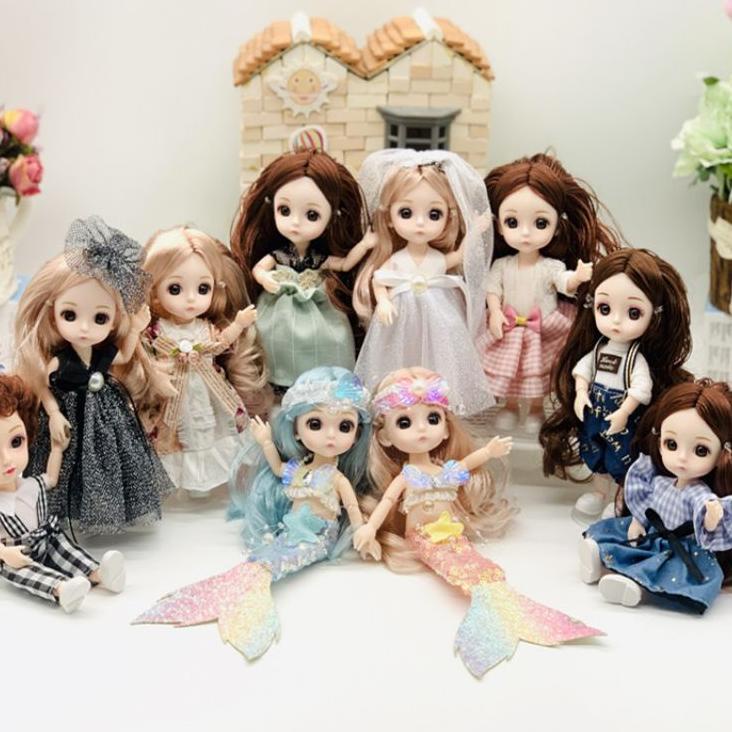 Koleksi Terbaru.. Princess mini doll korea / barbie mini doll korea 16cm / mainan hadiah anak peremp