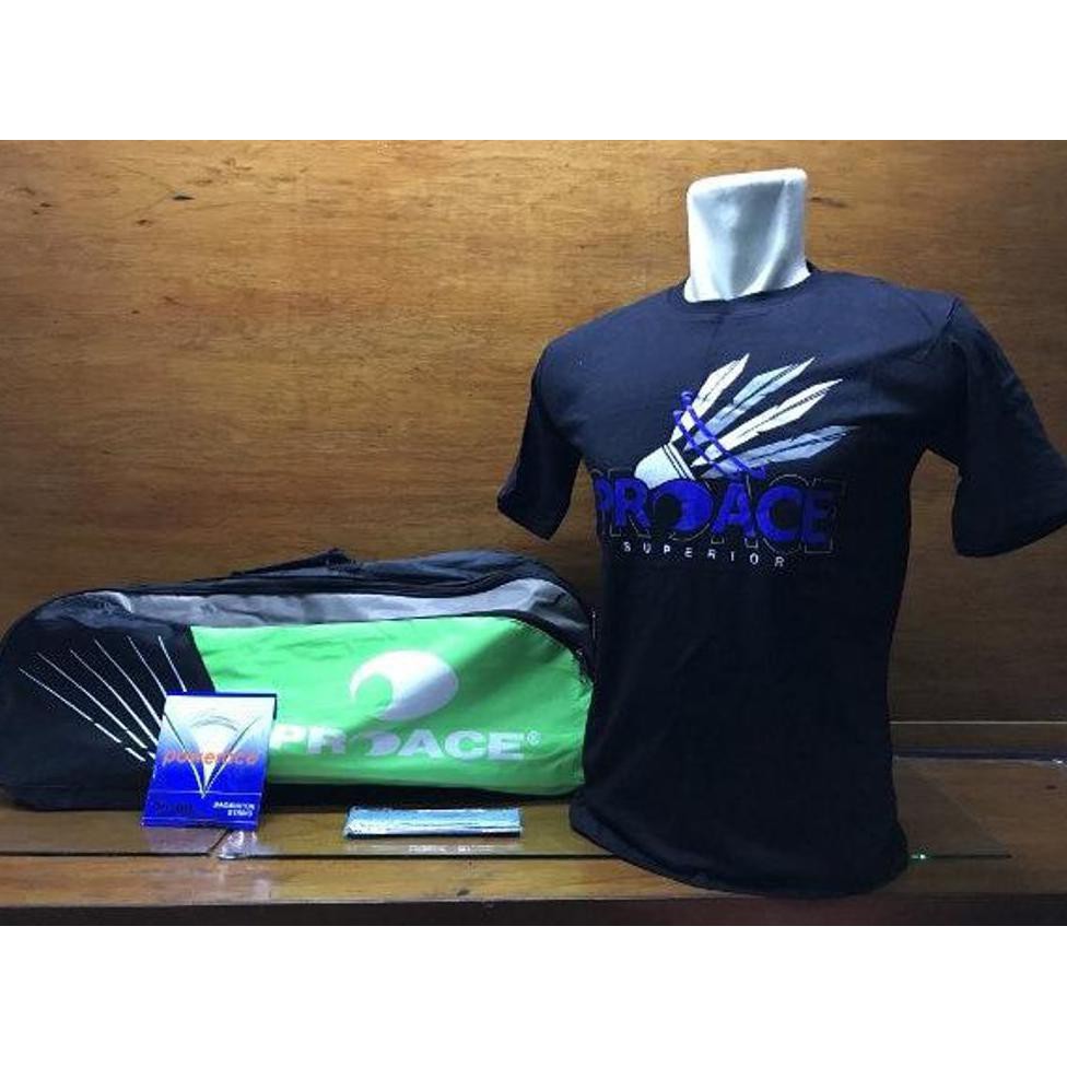 LJA Raket Badminton Bulutangkis Pro Ace Sweetspot 1000 Free Tas Senar Kaos