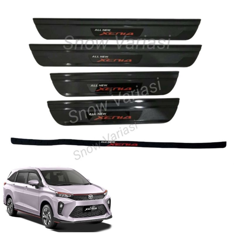 Paket Sillplate Samping Belakang Avanza Veloz Xenia 2021 2022 2023 Up GR SPORT Hitam