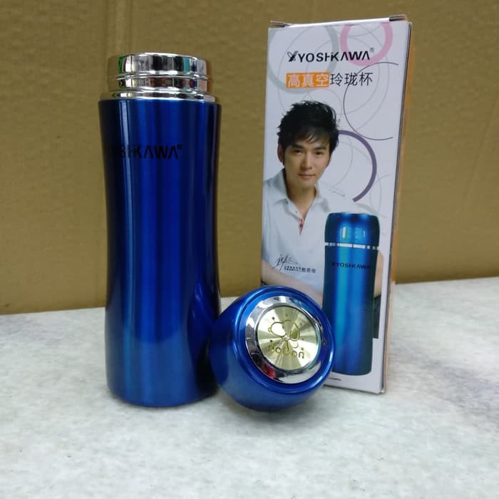 Termos yoshikawa 270 ml BIRU