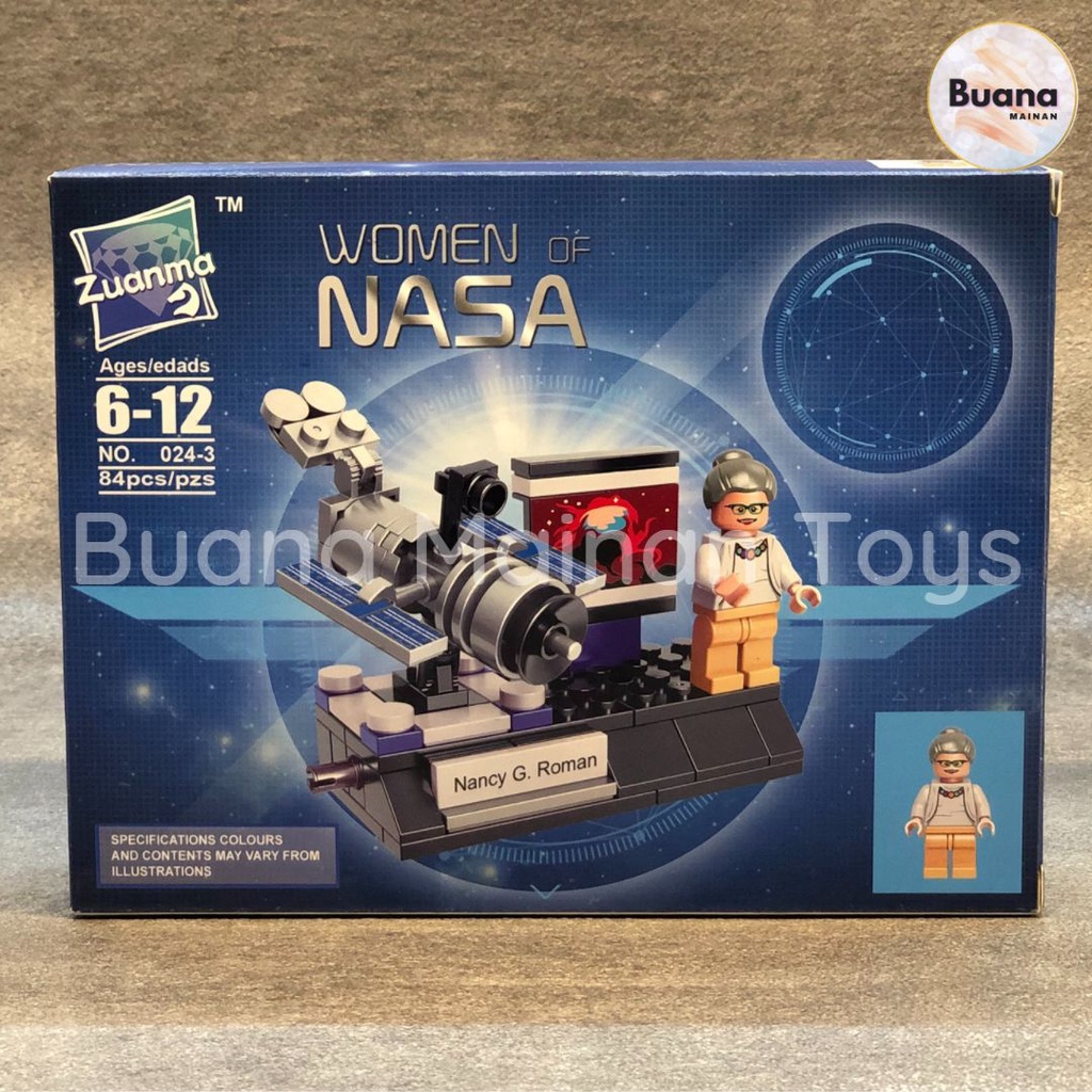 BRICKS FIGURE ZUANMA WOMEN OF NASA SPACE RESEARCH 024 MAINAN EDUKASI ANAK COWO CEWE BRICK JELAJAH ANGKASA