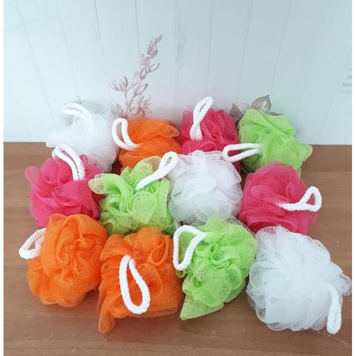 HONAGA Sponge Mandi Shower Puff Bulat