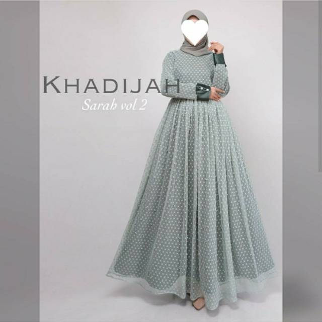 Gamis pesta original by khadijah/gamis lebaran kekinian