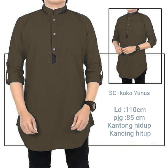 [KOKO YUNUS SC] baju koko pria katun var warna