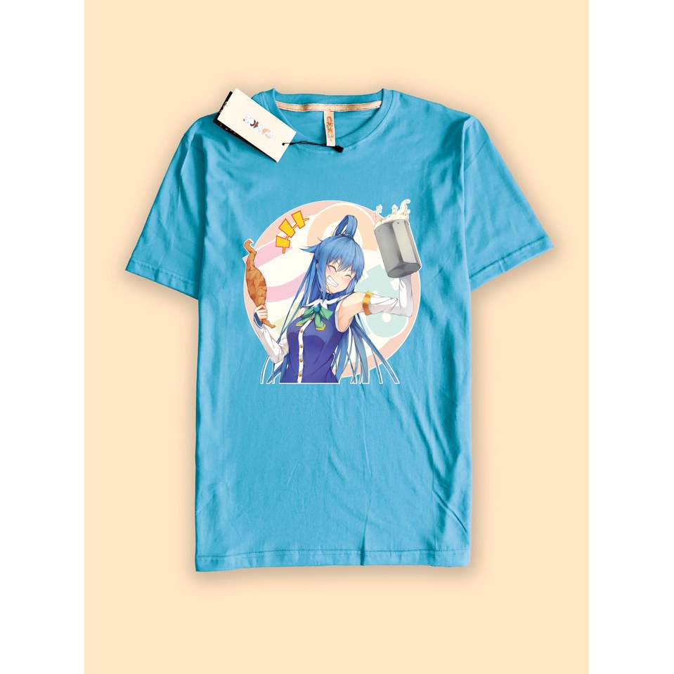 Kaos Tshirt Anime Konosuba Aqua waifu