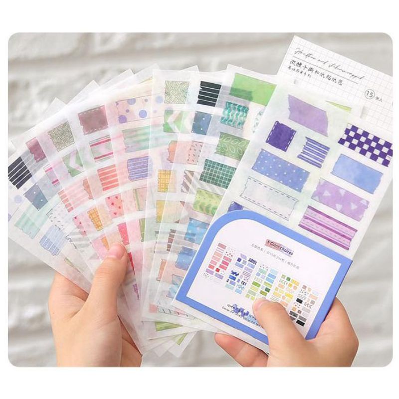 

Hazzel Washi Sticker Sheet Vol.3 - Colorful Series