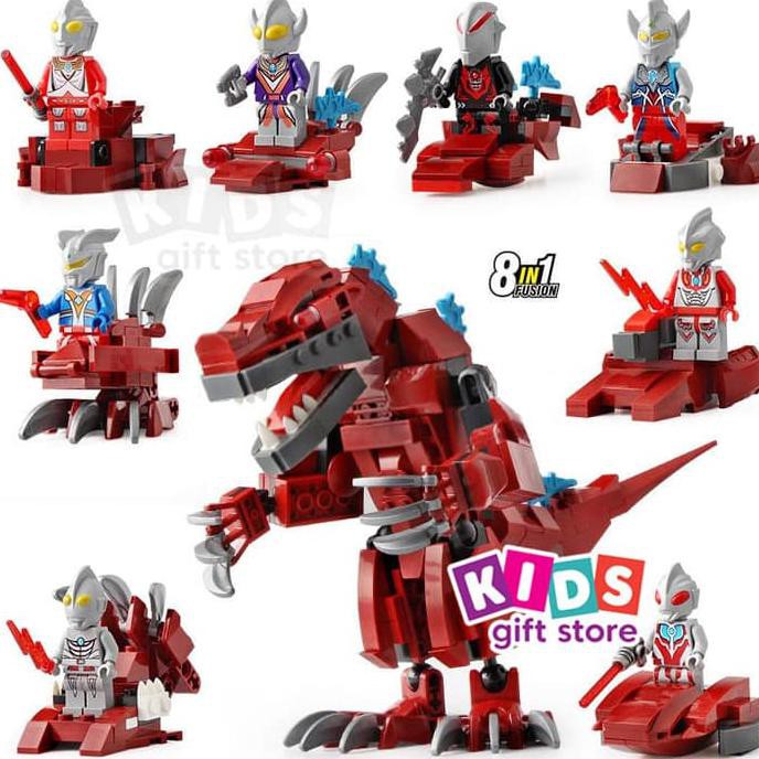 Barang Berkualitas Lego Lele Ultraman Monster Set 8pcs - Mainan brick DISKON