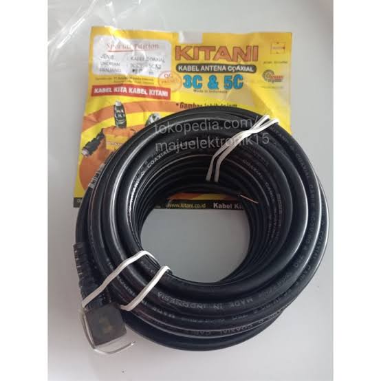 Kitani kabel anten TV 5C RG6 + jek 10M