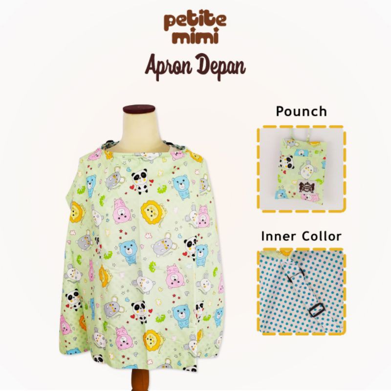 Petite Mimi Apron Menyusui - Apron Depan Reguler (Tersedia varian motif)