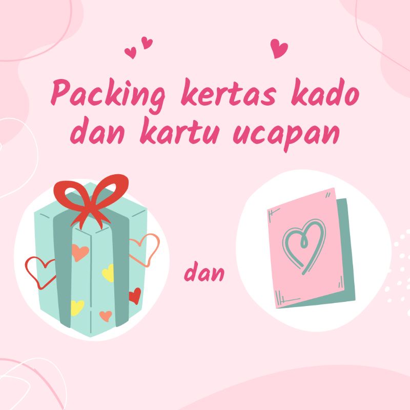 

Packing kertas kado dan Kartu ucapan