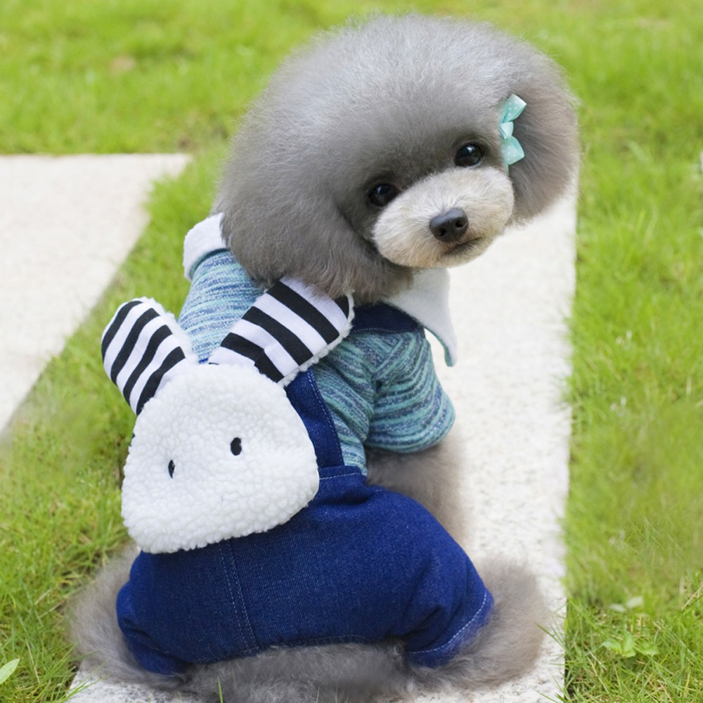 Lovoyager B14 Dress Jeans Desain Kelinci Lucu Untuk Anjing