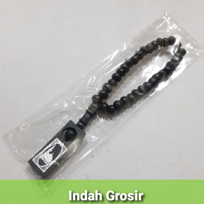 TASBIH KAYU BANDUL HITAM 8MM 33BUTIR