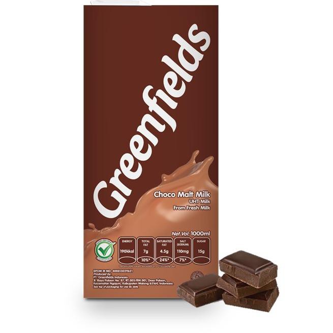 

[KODE 354] Greenfields Choco Malt 1000ml - Twinpack isi 2 TERLAKU..!!