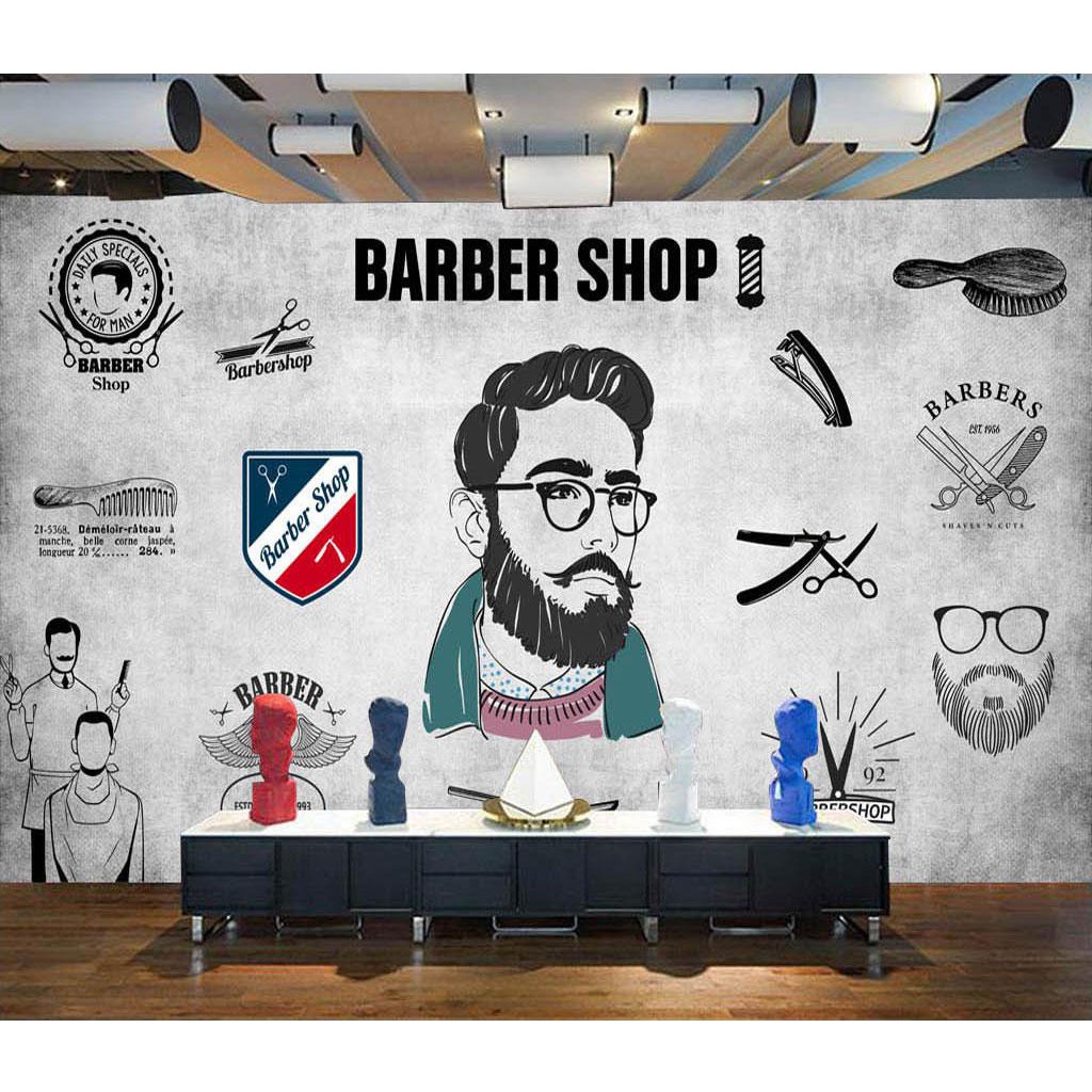 Wallpaper Dinding Barbershop -10320241