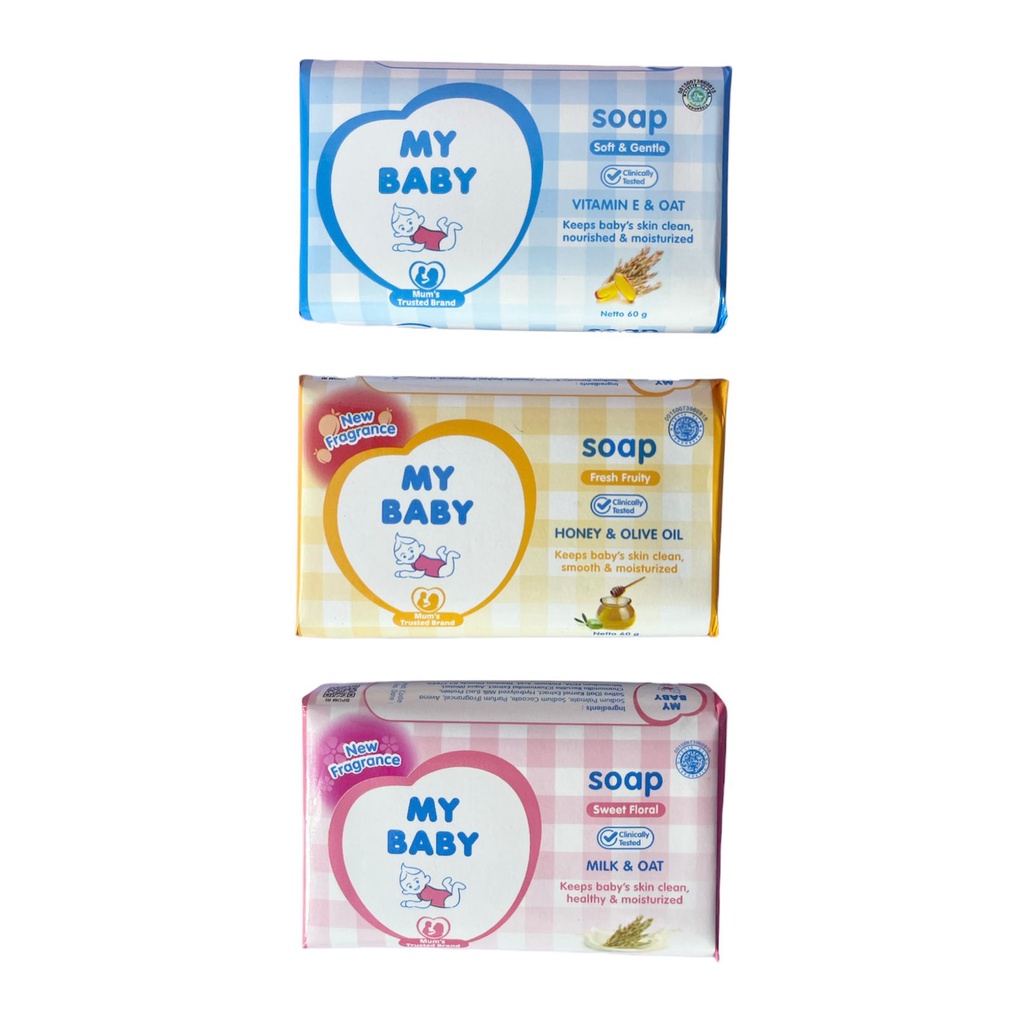 ( JSO ) My Baby Soap Sabun Batang Bayi 60gr MyBaby