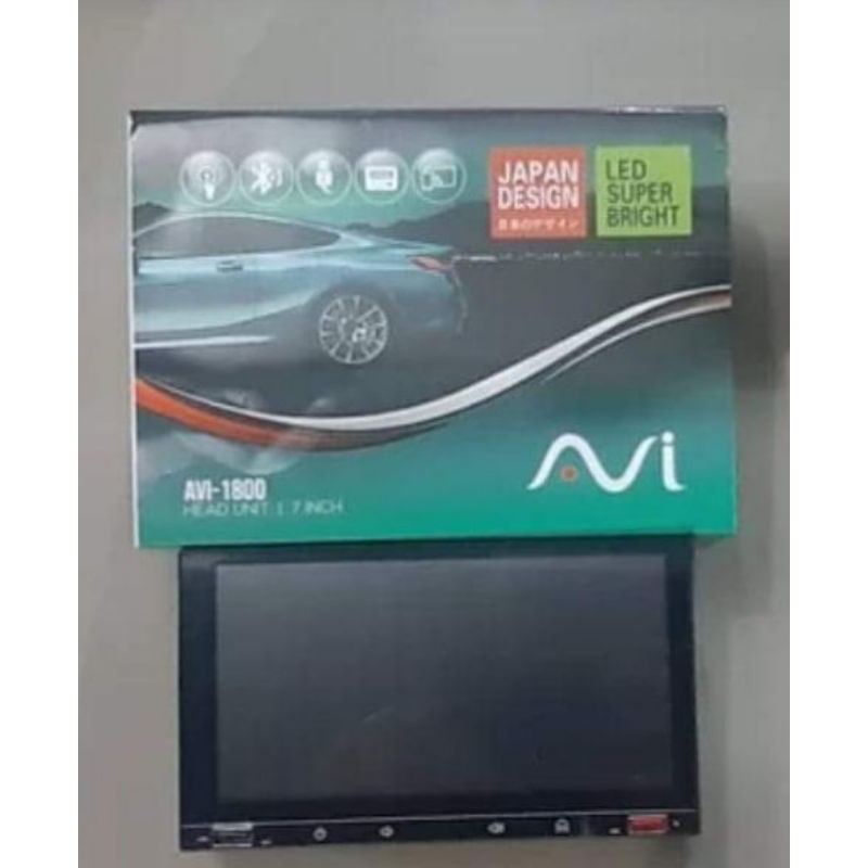 avi 1800 new full glass panel doubledin tv mobil