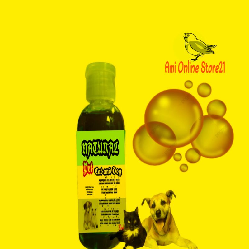 SHAMPOO GROOMING ANTI BAKTERI KUTU KUCING ANJING NATURAL 30ml ANEKA AROMA