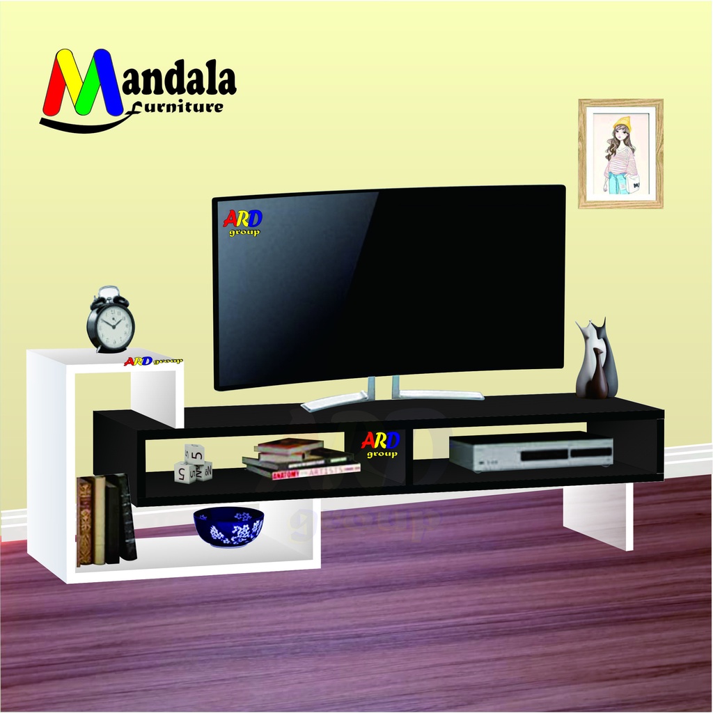 (RTV 019)Rak Meja Tv Minimalis Susun Modern Serbaguna dekorasi Dinding  Lemari Buffet TV