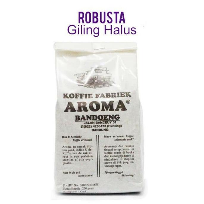 

=+=+=+] KOPI AROMA ROBUSTA HALUS 250 GR robusta giling halus