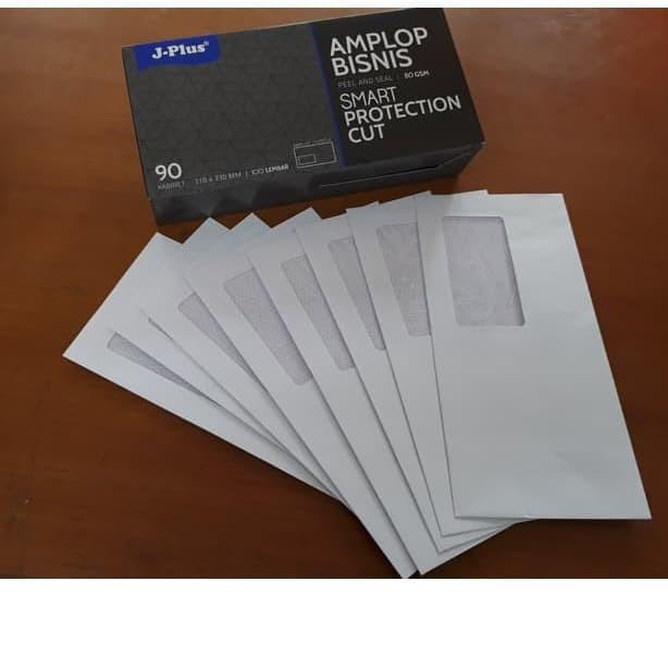 

☎ Amplop Putih Jendela KIRI / Amplop Window No.90 JPLUS Biru ✲