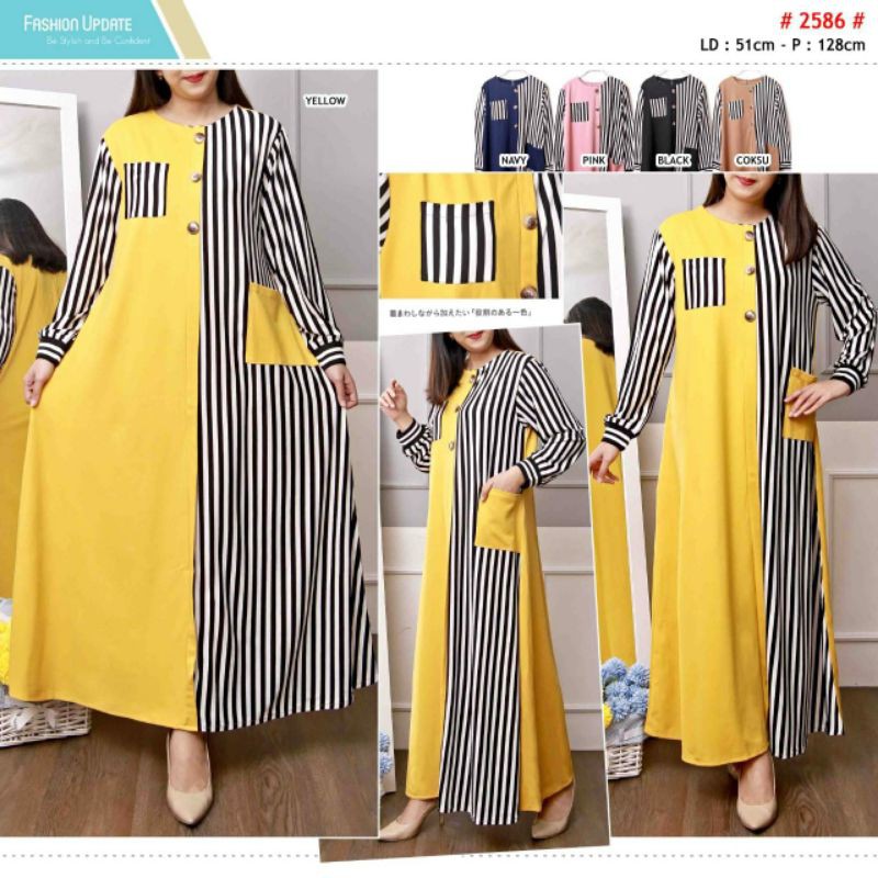 Gamis Jumbo Spesial Lebaran Sale Murah Fashion 2021 NBN (2586)