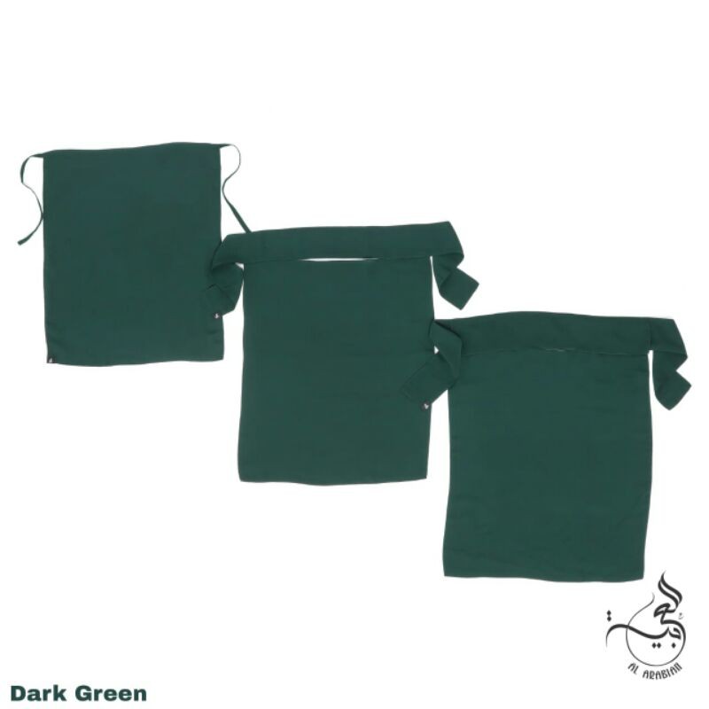 Niqab/Cadar Dewasa Bahan Siffon Silky Al Arabian model Tali, Bandana dan Bandana Poni series Exclusi